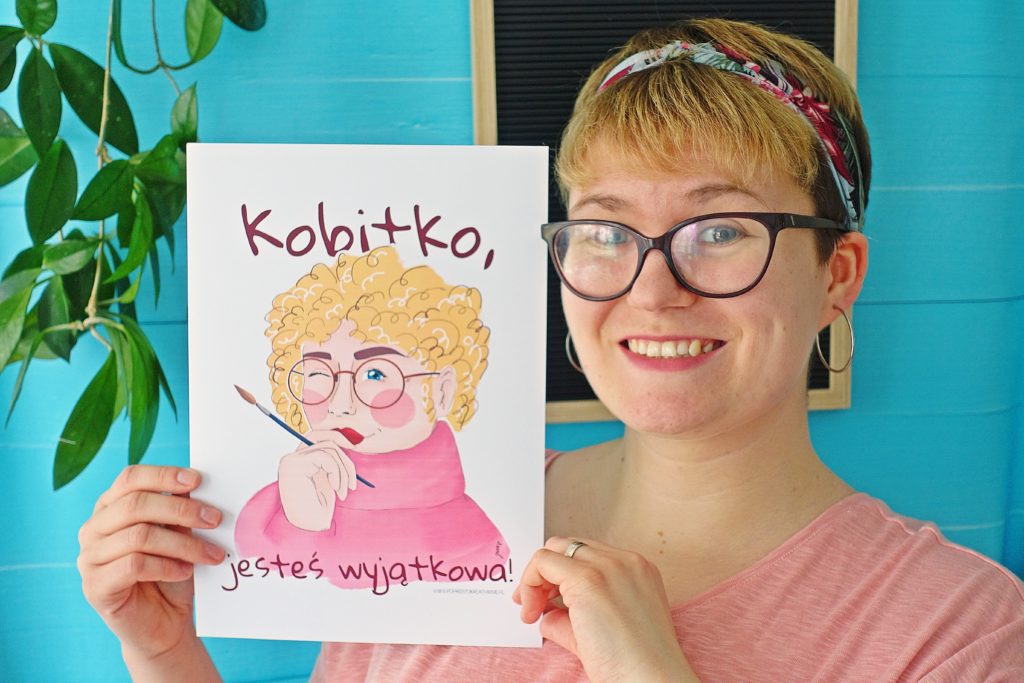 Plakat "Kobitko, jesteś wyjątkowa"